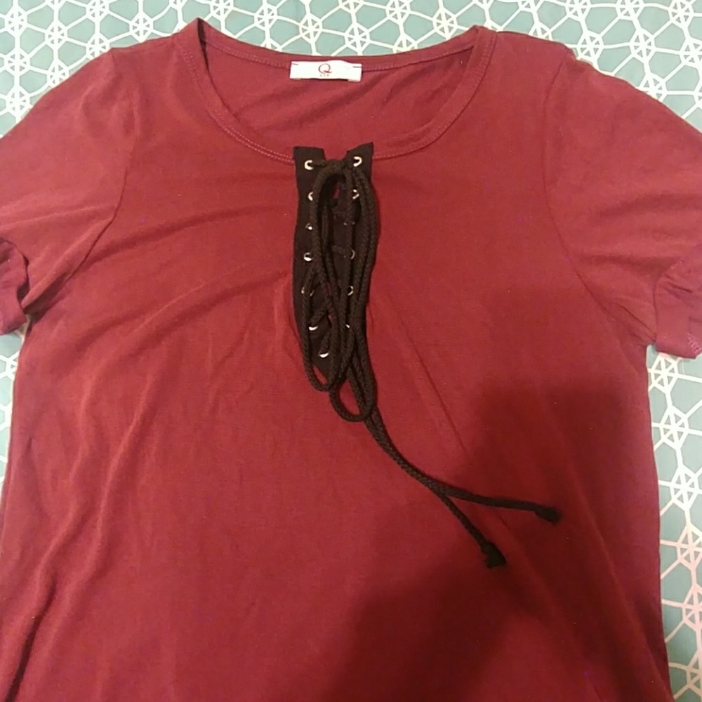 Lace up top